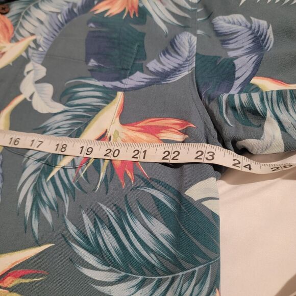 Tommy Bahama Original Fit Silk Size XL Button Up Shirt Tropical Vacation Floral - Picture 3 of 7